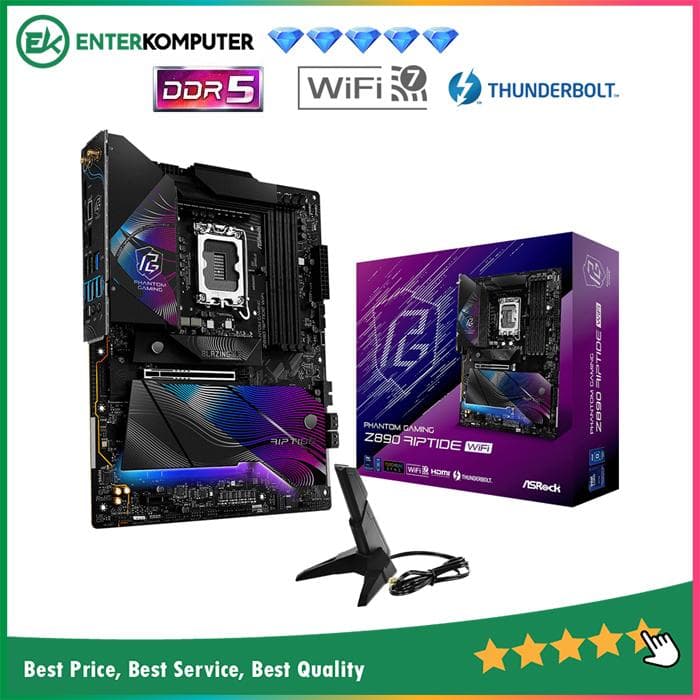 ASRock Z890 Riptide WIFI (LGA1851, Z890, DDR5, USB3.2 Gen2x2 Type-C, SATA3) - foto 1