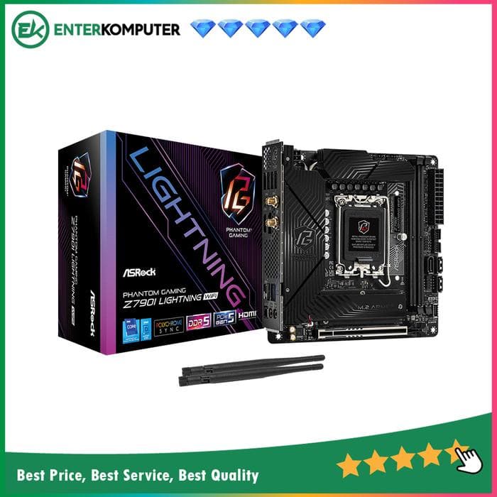 ASRock Phantom Gaming Z790I Lightning WIFI (LGA1700, Z790, DDR5, USB3.2 Type-C, SATA3) - foto 1