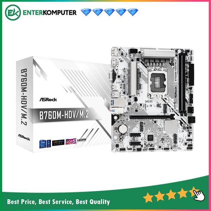 ASRock B760M-HDV/M.2 (LGA1700, B760, DDR5, USB3.2, SATA3) - foto 1