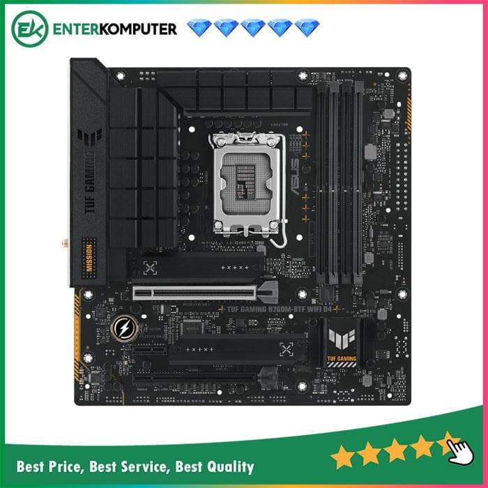 Asus TUF GAMING B760M-BTF WIFI D4 (LGA1700, B760, DDR4, USB3.2 Type-C, SATA3) - foto 1