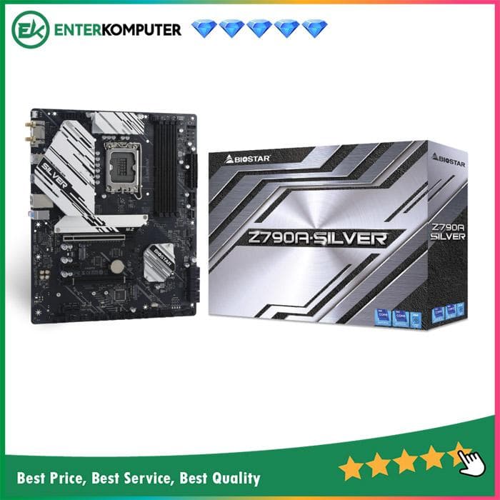 Biostar Z790A-Silver (LGA1700, Z790, DDR5, USB3.2 Type-C, SATA3) - foto 1