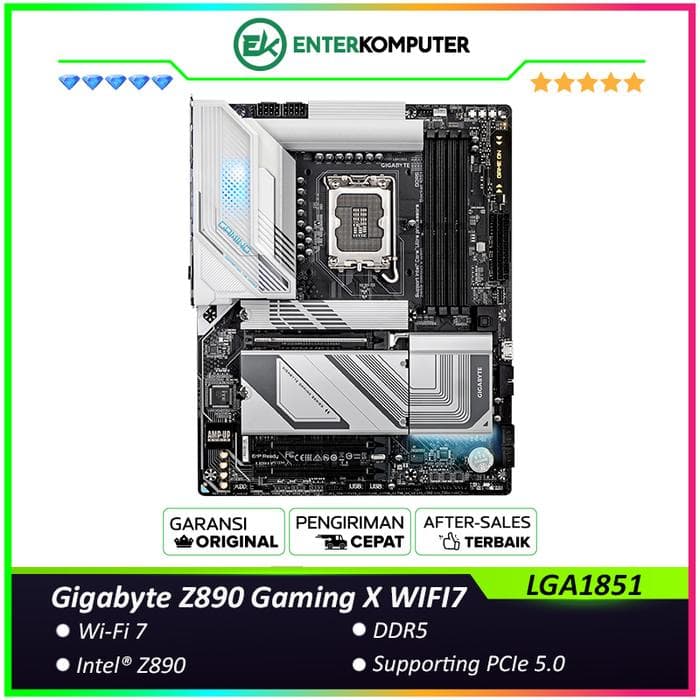 Gigabyte Z890 Gaming X WIFI7 (LGA1851, Z890, DDR5, USB3.2 Gen2x2 Type-C, SATA3) - foto 1