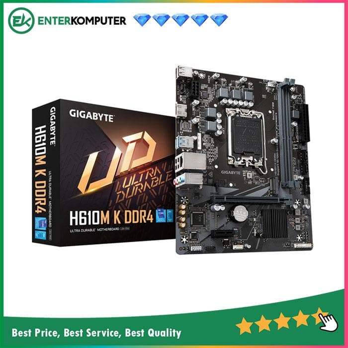 Gigabyte H610M K DDR4 (LGA1700, H610, DDR4, USB3.2, SATA3) - foto 1