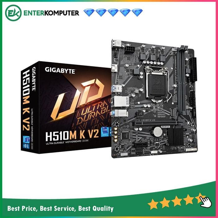 Gigabyte H510M K V2 (LGA1200, H470, DDR4, USB3.2, SATA3) - foto 1