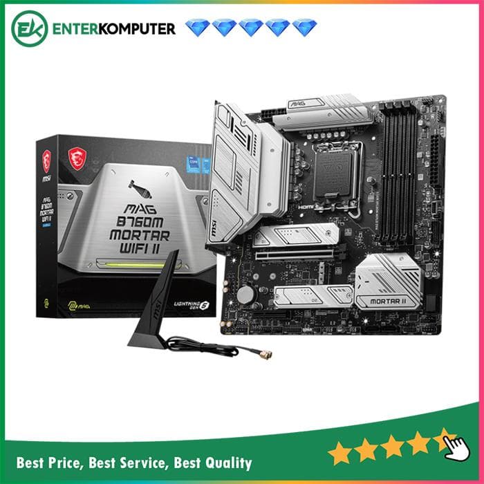 MSI MAG B760M Mortar WIFI II (LGA1700, B760, DDR5, USB3.2 Type-C, SATA3) - foto 1