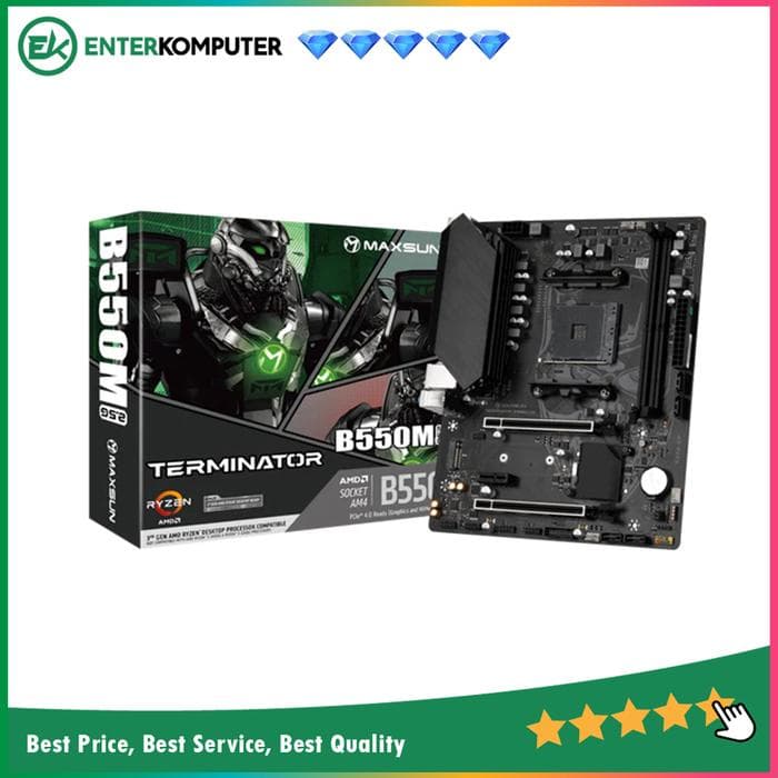 MAXSUN Terminator B550M 2.5G (AM4, AMD B550, DDR4, USB3.2, SATA3) - foto 1