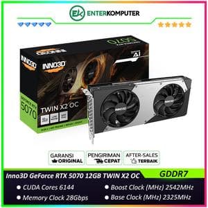 Inno3D GeForce RTX 5070 12GB GDDR7 TWIN X2 OC - DUAL FAN - Garansi 3 Thn - foto 1