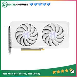 MAXSUN GeForce RTX 4070 12GB GDDR6X Terminator W 12G White Edition - DUAL FAN - Cyber RGB - Garansi 3 Thn - foto 1