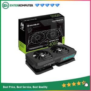 MAXSUN GeForce RTX 4060 8GB GDDR6 Terminator B 8G - Cyber RGB - DUAL FAN - Garansi 3 Thn - foto 1