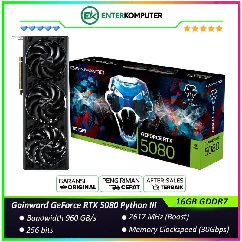 Gainward GeForce RTX 5080 16GB GDDR7 - Python III - foto 1
