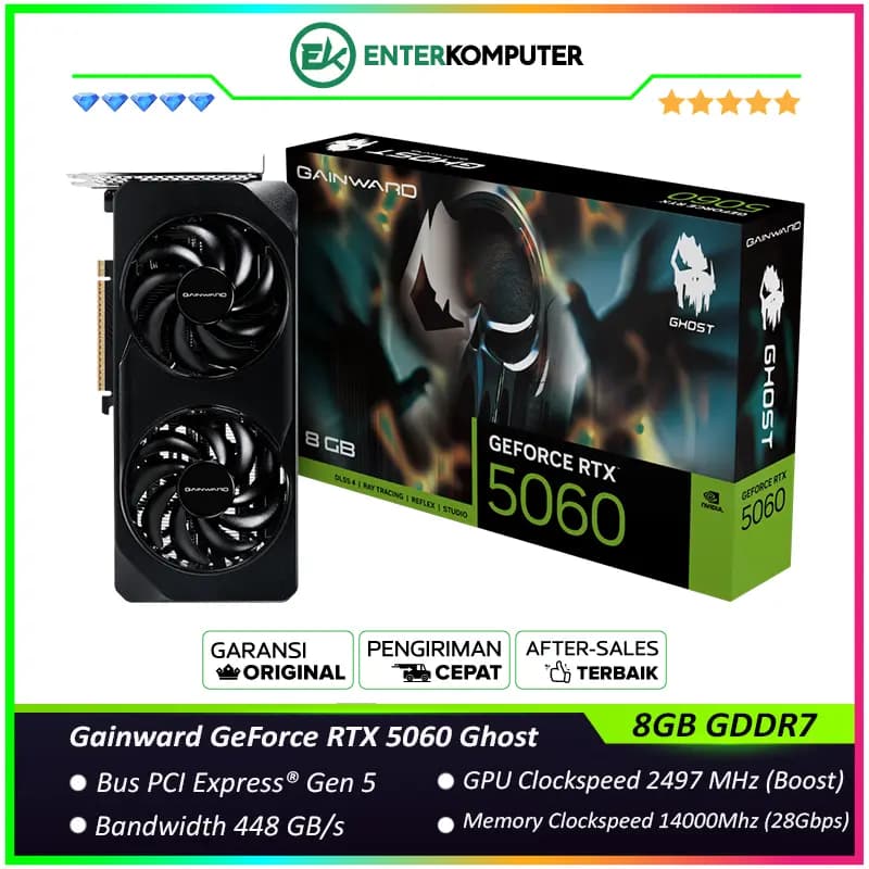 Gainward GeForce RTX 5060 8GB GDDR7 - Ghost - foto 1