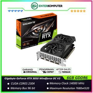 Gigabyte GeForce RTX 3050 6GB GDDR6 Windforce OC V2 - GV-N3050WF2OCV2-6GD - foto 1