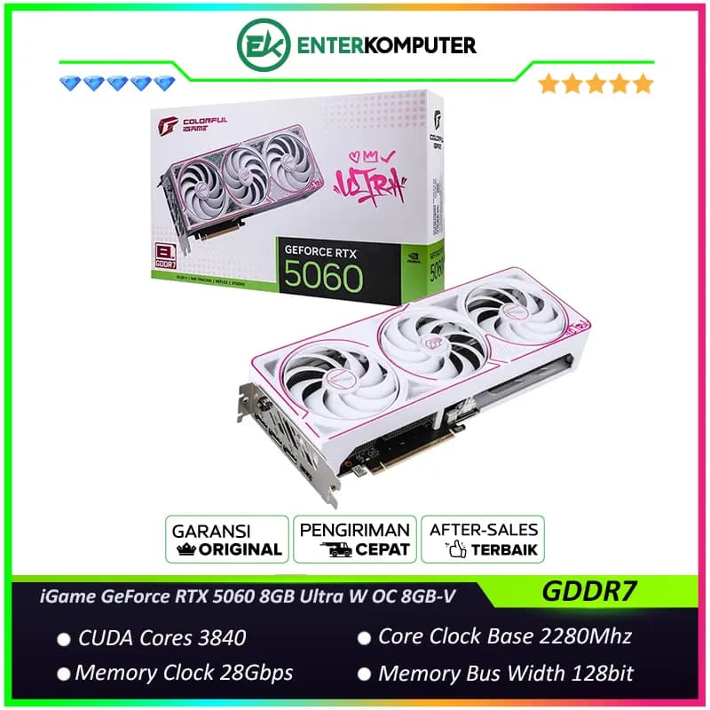 iGame GeForce RTX 5060 8GB GDDR7 Ultra W OC 8GB-V - foto 1