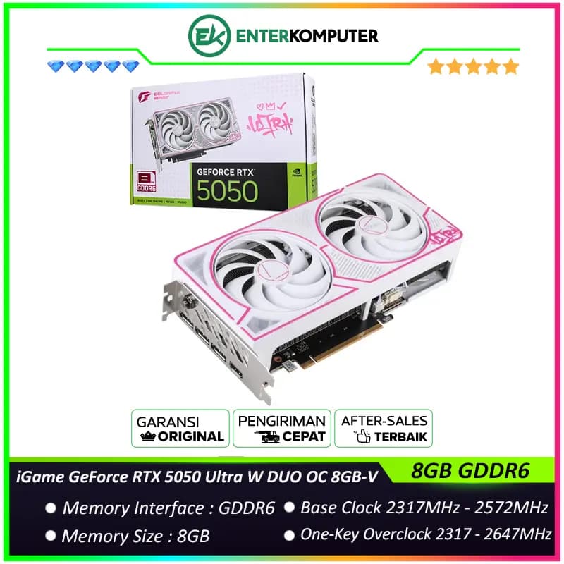 iGame GeForce RTX 5050 8GB GDDR6 Ultra W DUO OC 8GB-V - foto 1