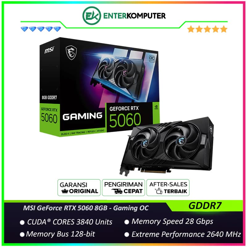 MSI GeForce RTX 5060 8GB GDDR7 - Gaming OC - foto 1