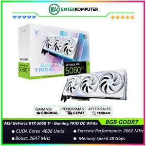 MSI GeForce RTX 5060 Ti 8GB GDDR7 - Gaming TRIO OC White - foto 1