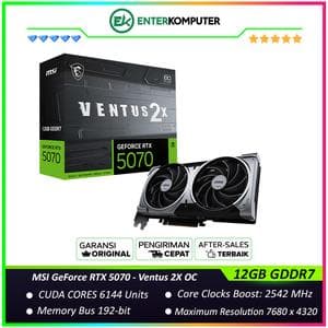 MSI GeForce RTX 5070 12GB GDDR7 - Ventus 2X OC - foto 1