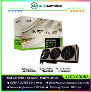 MSI GeForce RTX 5070 12GB GDDR7 - Inspire 3X OC - foto 1