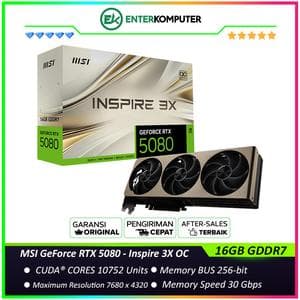 MSI GeForce RTX 5080 16GB GDDR7 - Inspire 3X OC - foto 1