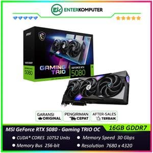 MSI GeForce RTX 5080 16GB GDDR7 - Gaming TRIO OC - foto 1