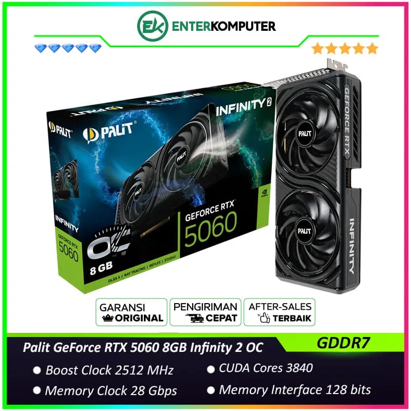 Palit GeForce RTX 5060 8GB GDDR7 Infinity 2 OC - foto 1