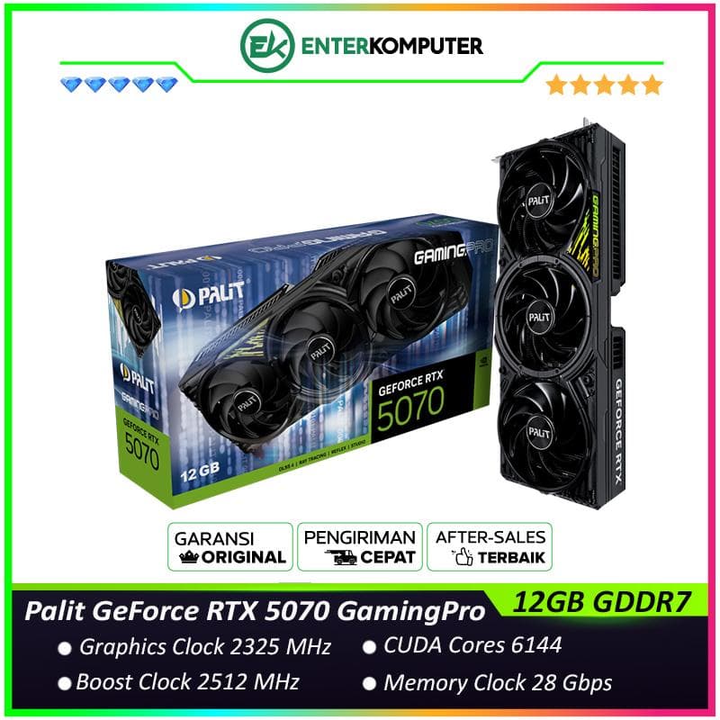 Palit GeForce RTX 5070 12GB GDDR7 GamingPro - foto 1