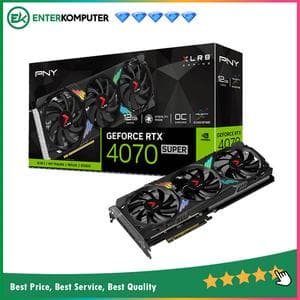 PNY GeForce RTX 4070 SUPER 12GB GDDR6X XLR8 Gaming VERTO EPIC-X RGB OC Triple Fan - foto 1
