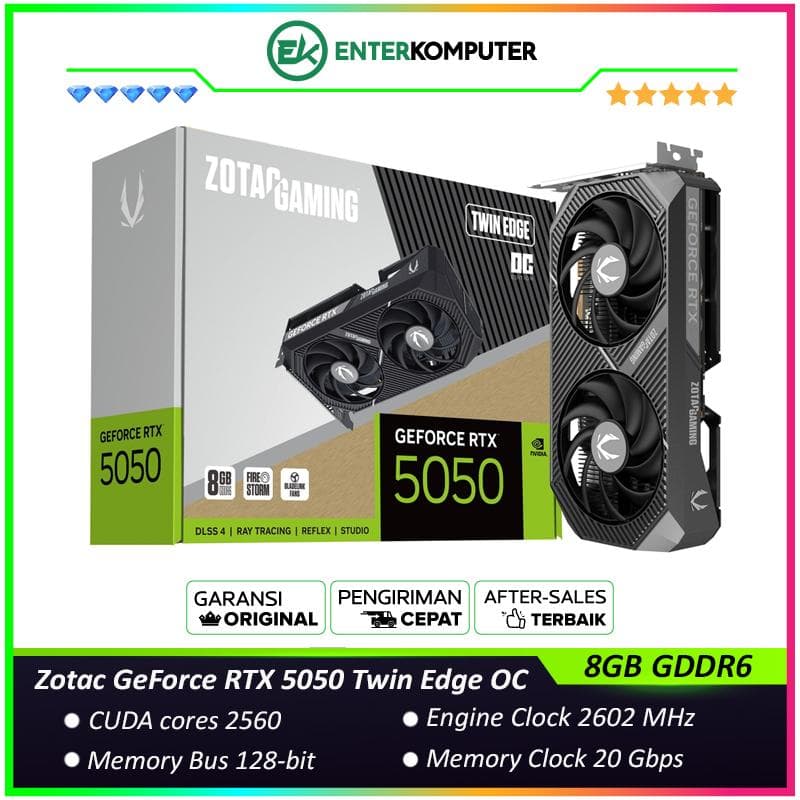Zotac GeForce RTX 5050 8GB GDDR6 Twin Edge OC - foto 1