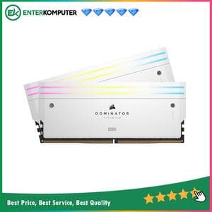 Corsair Dominator Titanium RGB White DDR5 PC52800 6600MHz 64GB (2x32GB) 32-39-39-76 - CMP64GX5M2X6600C32W - foto 1