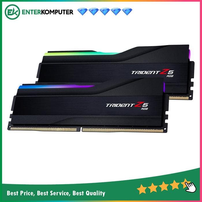 Gskill Trident Z5 RGB Black DDR5 PC48000 6000MHz 64GB (2x32GB) 36-36-36-96 - F5-6000J3636F32GX2-TZ5RK - foto 1
