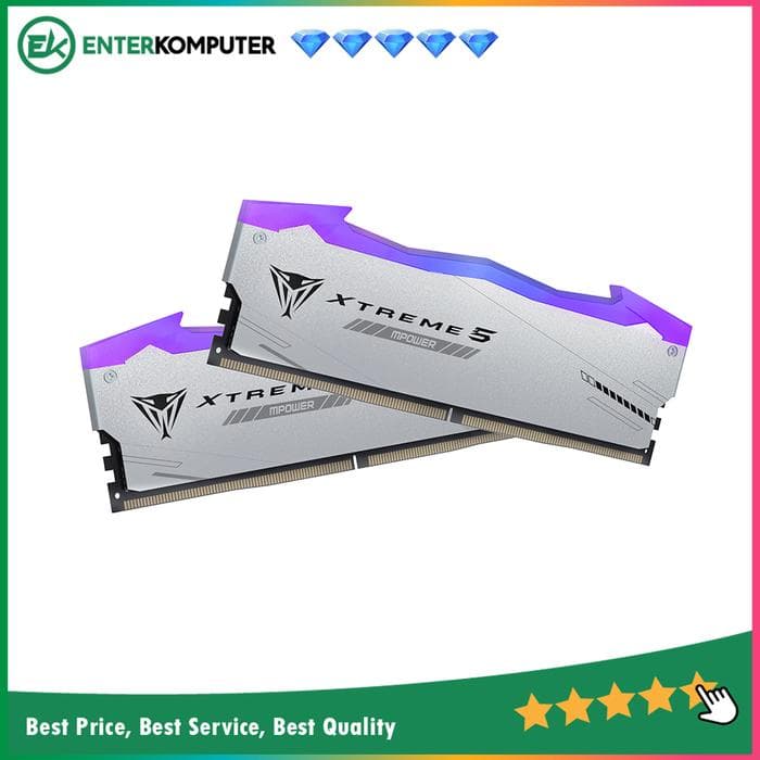 Patriot Viper Xtreme 5 RGB MPower DDR5 PC64000 8000MHz 48GB (2x24GB) 38-49-49-85 - PVXR548G80C38KM - foto 1