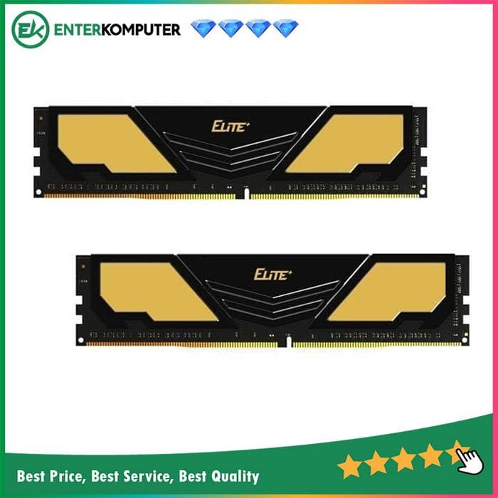 Team Elite Plus Black DDR4 PC25600 3200MHz 16GB (2x8GB) 22-22-22-52 - TPD416G3200HC22DC01 - foto 1