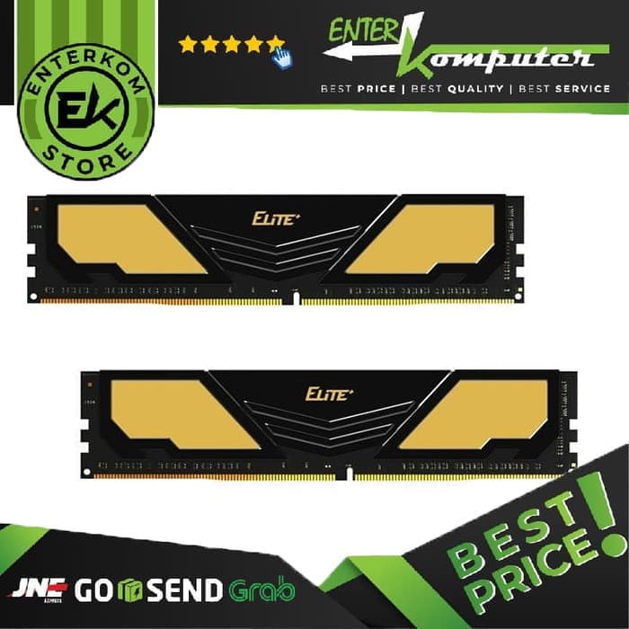 Team Elite Plus Black DDR4 PC25600 3200MHz 64GB (2x32GB) 22-22-22-52 - TPD464G3200HC22DC01 - foto 1