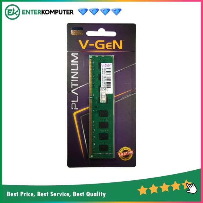 V-GeN Platinum DDR3 4GB PC10600/PC12800 - Low Voltage - foto 1