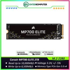 Corsair MP700 ELITE 2TB M.2 NVMe PCIe Gen5 x4 - CSSD-F2000GBMP700ENH - foto 1