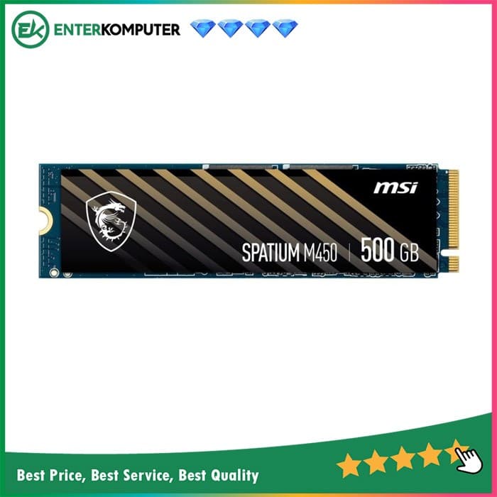 MSI Spatium M450 M.2 NVMe PCIe Gen4 x4 500GB - Grs 5th - foto 1