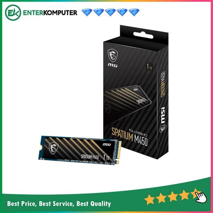 MSI Spatium M450 M.2 NVMe PCIe Gen4 x4 1TB - Grs 5th - foto 1