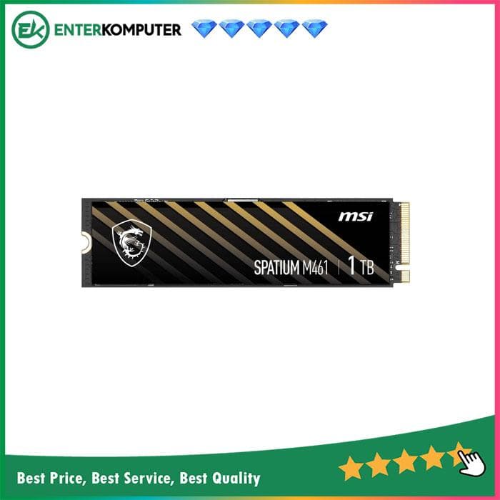 MSI Spatium M461 M.2 NVMe PCIe Gen4 x4 1TB - Grs 5th - foto 1