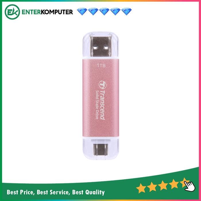 Transcend ESD310P 1TB Portable SSD USB 3.2 - Pink - foto 1