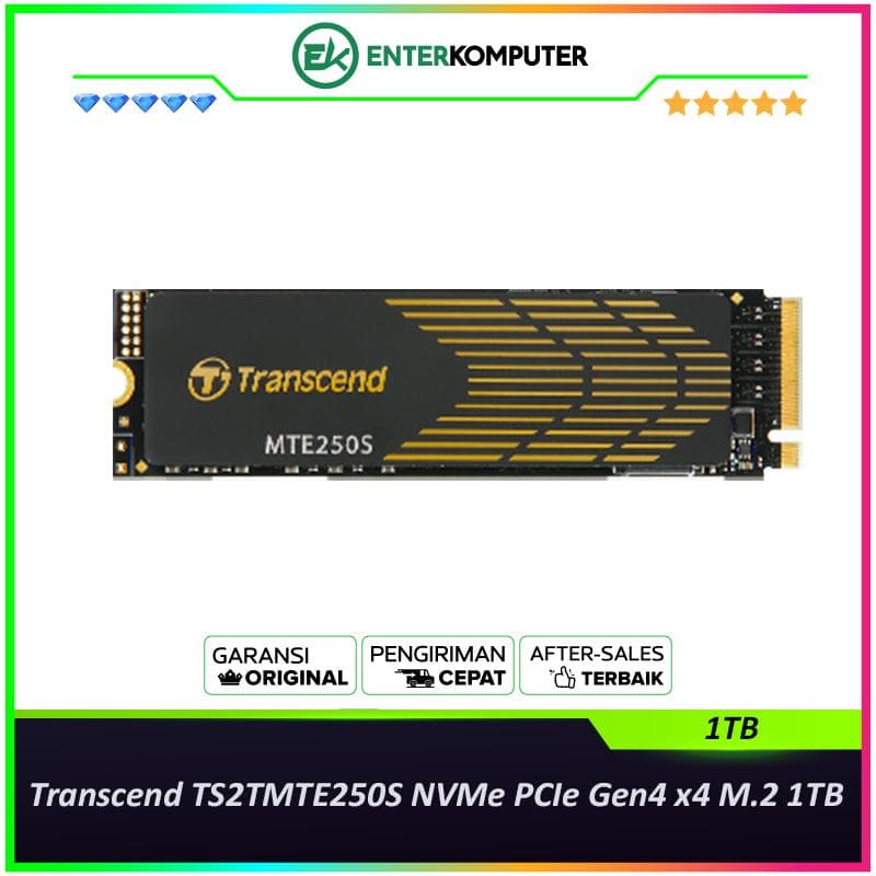 Transcend TS1TMTE250S NVMe PCIe Gen4 x4 M.2 1TB - foto 1