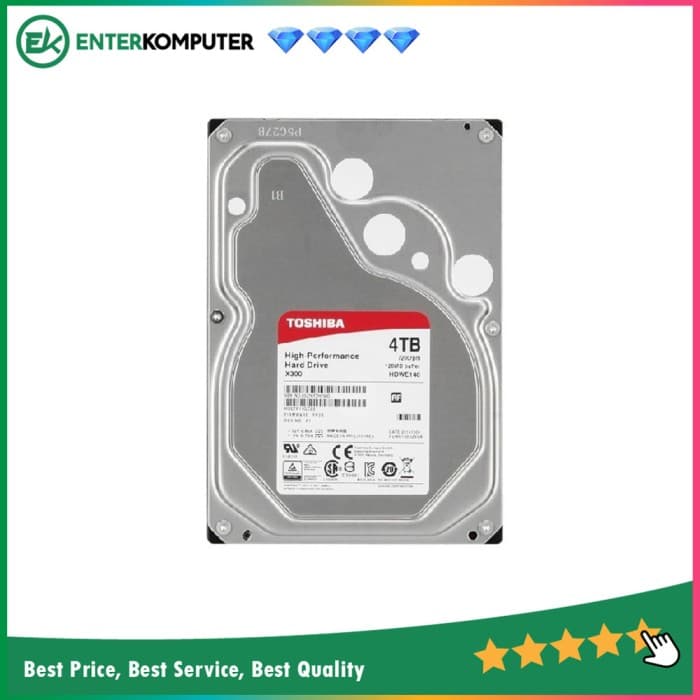 Toshiba 4TB SATA3 256MB 7200RPM - X300 Series - foto 1