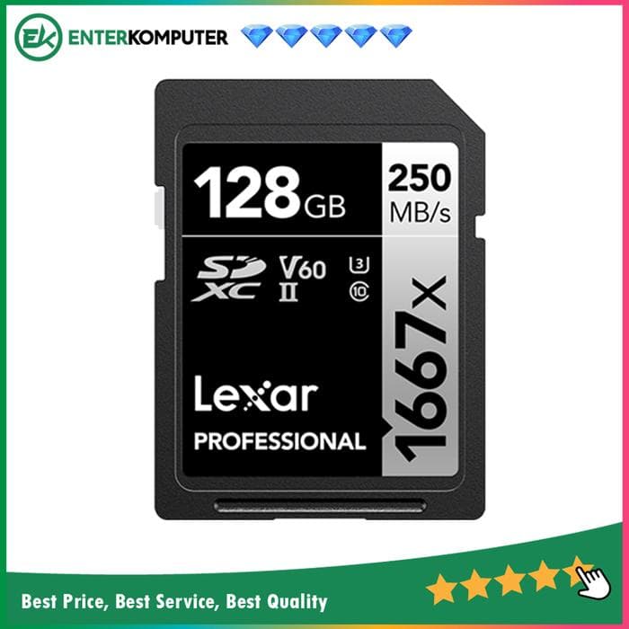 Lexar SDXC Professional 1667x 128GB UHS-II 250MB/s - foto 1