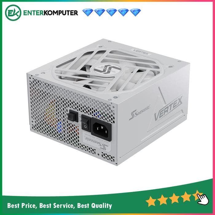Seasonic VERTEX WHITE EDITION GX-1000 - 1000W Fully Modular - 80+ Gold Certified - ATX 3.0 Compatible - PCIe 5.0 Ready - 10 Years Warranty Replacement - foto 1