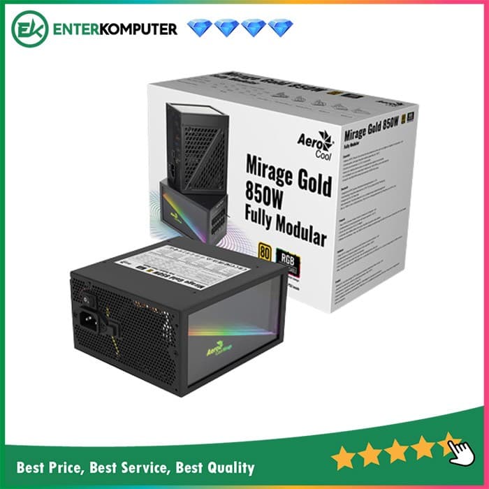 Aerocool Mirage Gold 850W 80 Plus Gold Fully Modular - foto 1