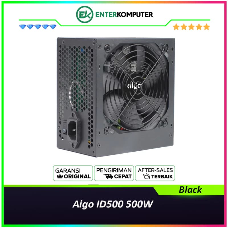 Aigo ID500 Black 500W Non-Modular - foto 1