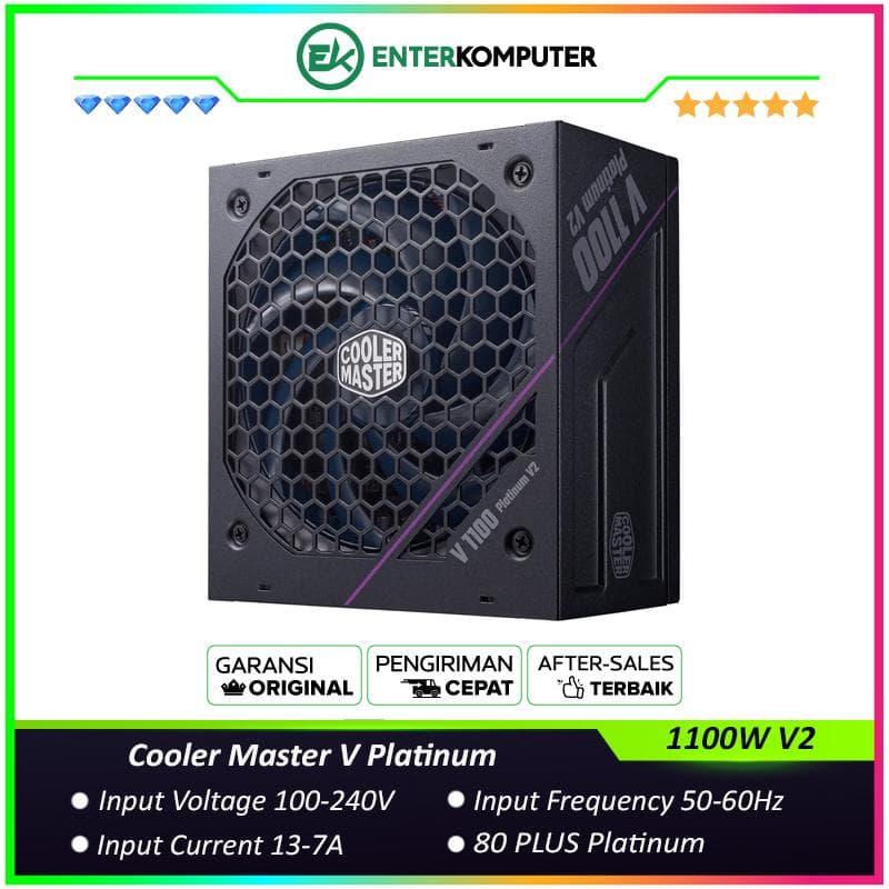 Cooler Master V Platinum 1100W V2 ATX 3.1 80+ Platinum Fully Modular - foto 1