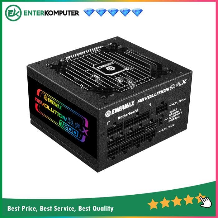 Enermax Revolution D.F.X 1200W 80+ Gold ATX 3.0 PCIe 5.0 Full Modular - ERT1200EWT - foto 1