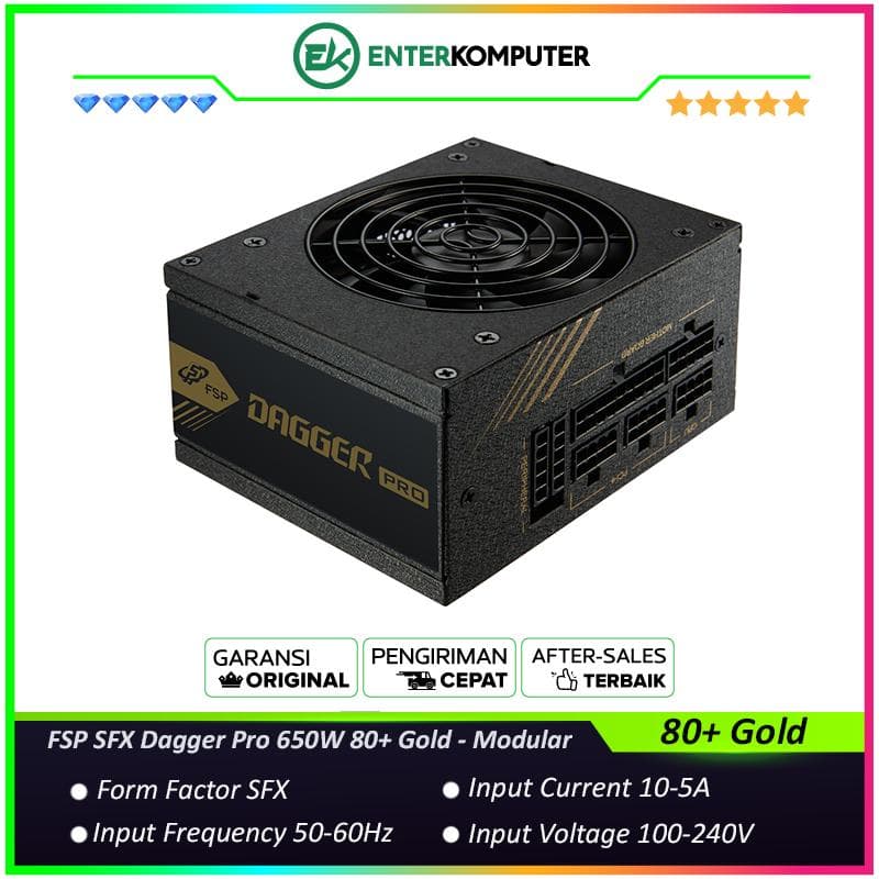 FSP SFX Dagger Pro 650W 80+ Gold - Modular - foto 1