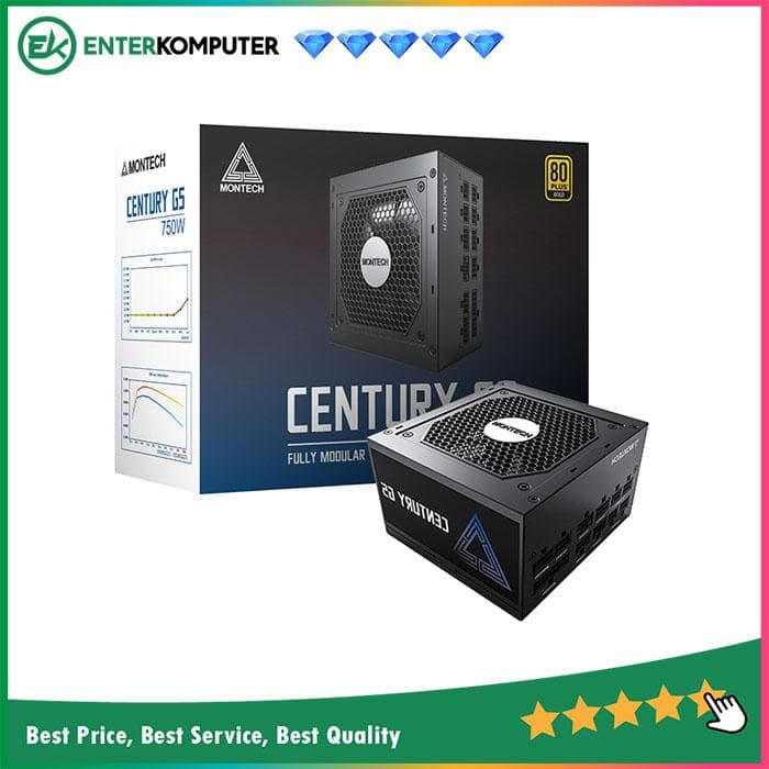 Montech Century G5 750W 80+ Gold ATX 3.0 (PCIe 5.0) Full Modular - foto 1
