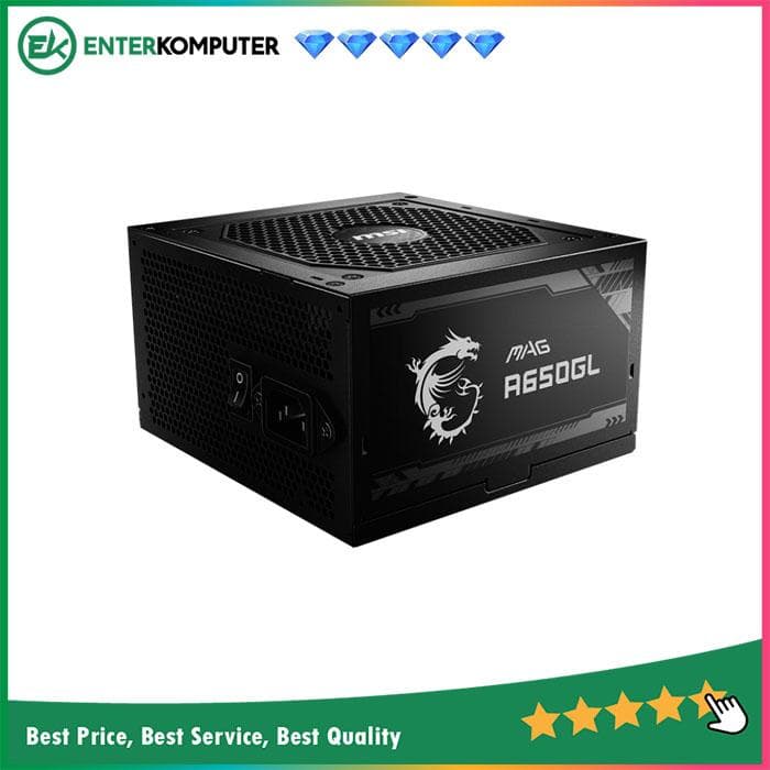 MSI MAG A650GL 650W 80 Plus Gold Full Modular - foto 1